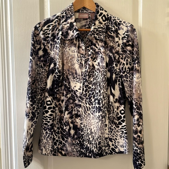 Chico’s jacket with animal print. - Picture 1 of 4